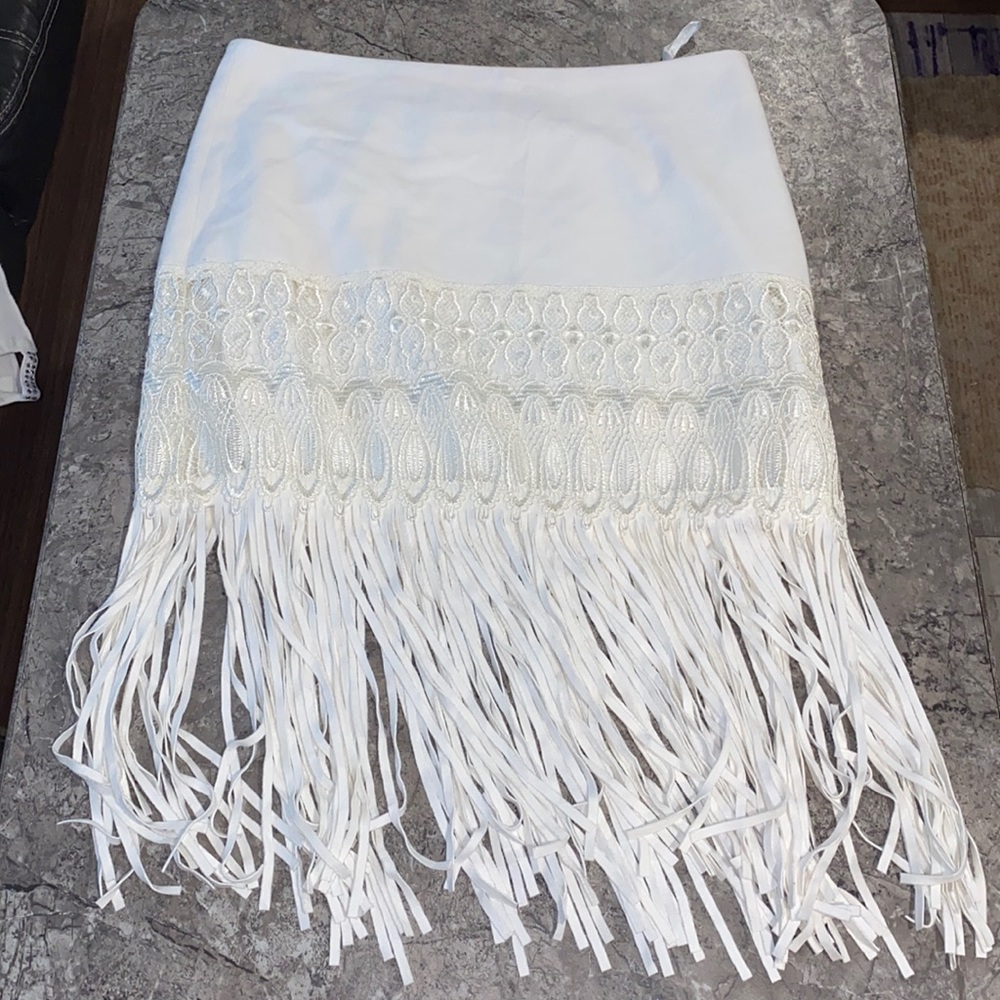 Bagatelle fringe skirt vintage